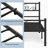 Graceful Scroll Platform Bed with Multiple Size and Color-2103365496-2086413079