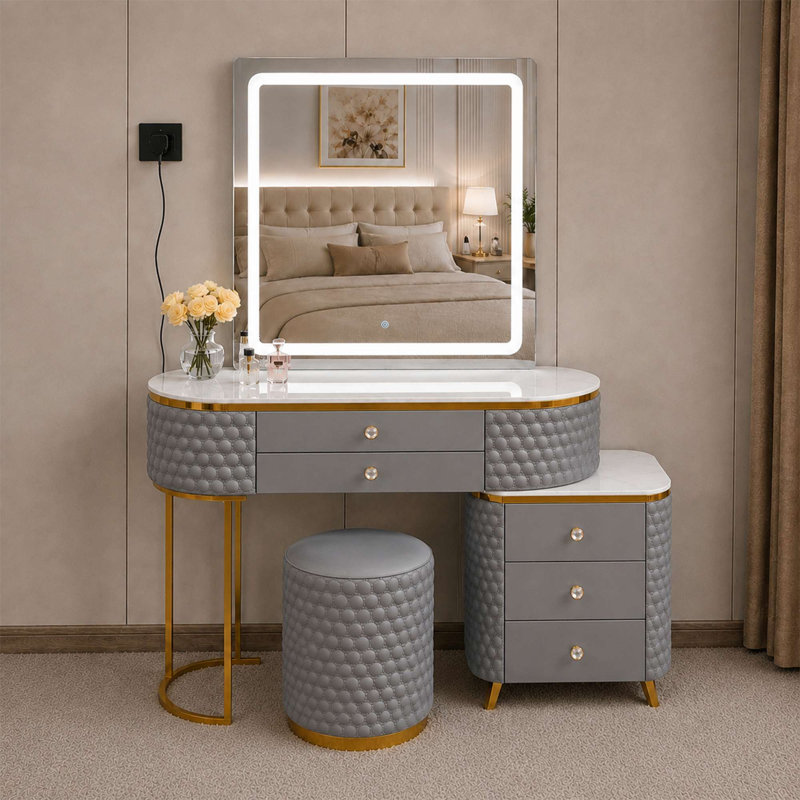 Dressing Table, Grey