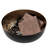 8-Inch Art Deco Hammered Black Metal Fruit Bowl with Copper Interior, Decorative Candy Dish and Entryway Catchall Tray for Keys and Accessories