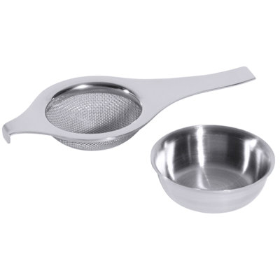 Teesieb mit Tropfschälchen