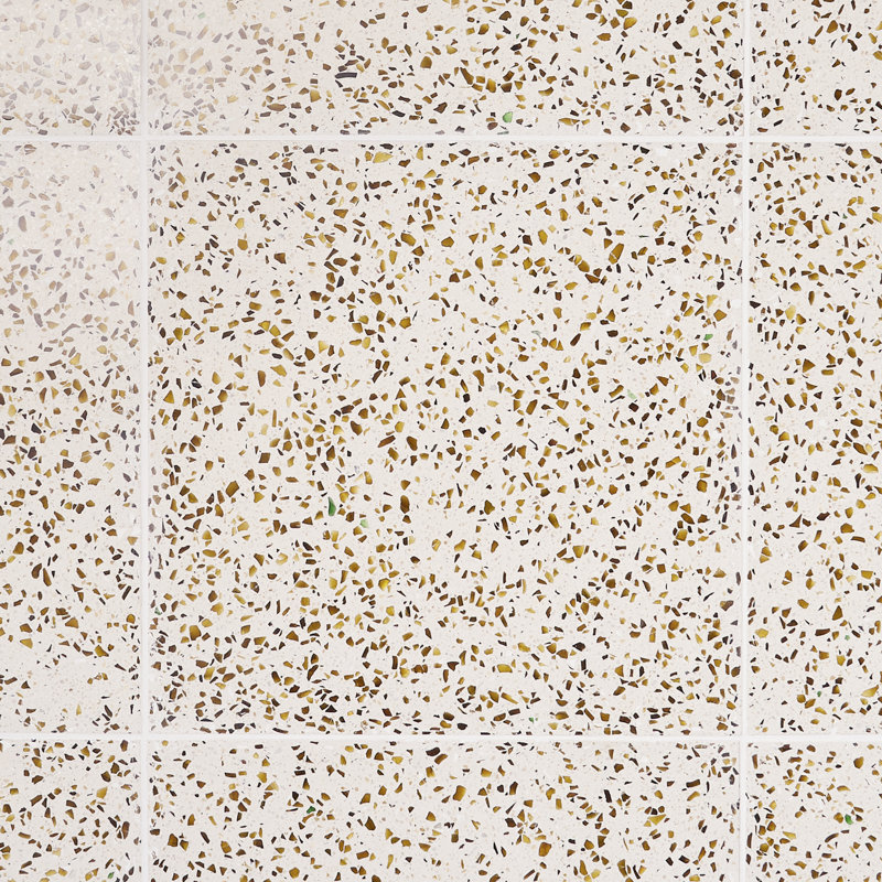 Veritas Terrazzo 16X16 Polished Terrazzo Tile, Brown/Beige