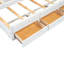 Lit plat avec tiroirs et prises USB