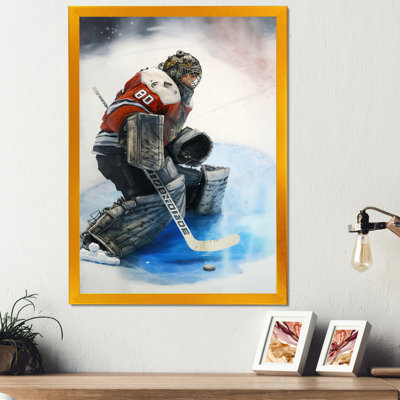 " Hockey Goalie During Game I "
