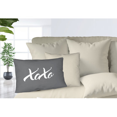 Housse et insert de coussin rectangulaire Asox Xoxo