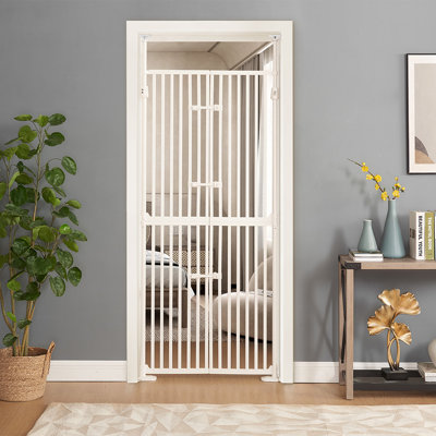Kravitz Pressure Mounted Pet Gate With Door