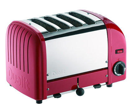 Dualit Classic 4 Slot Vario Toaster, Red