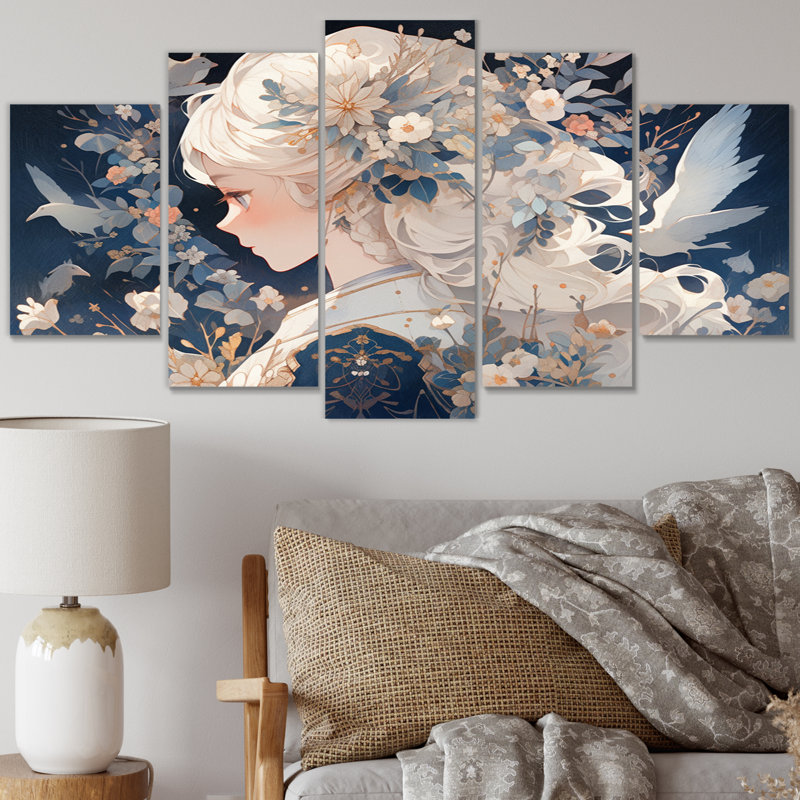 Padstow - Art mural sur toile, 5 panneaux