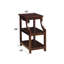 Table d'appoint Wasaki avec finition espresso et USB