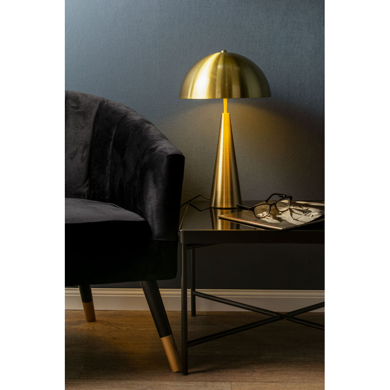 Metal Novelty Lamp, Brushed Gold