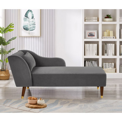 Tennielle Velvet Chaise Lounge