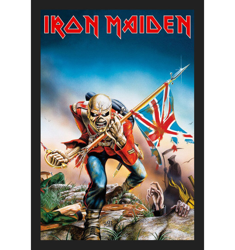 Iron Maiden The Trooper, reproduction d'art encadrée