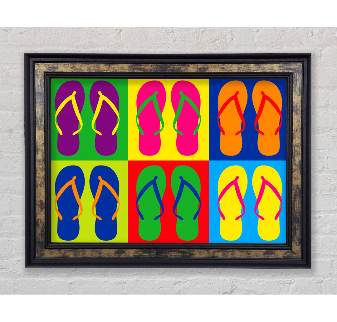 Pop Art Flip Flops - Druck