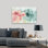 «My Greenhouse Abstract I» - Art abstrait corail rosé