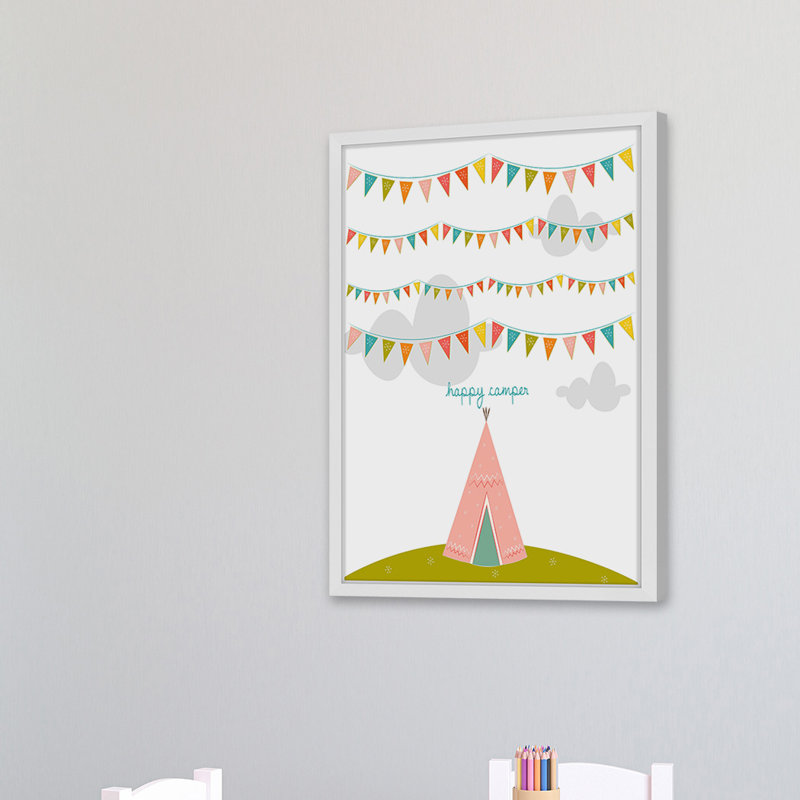 «Pink Play Tent», reproduction encadrée, H 30 po x l 20 po