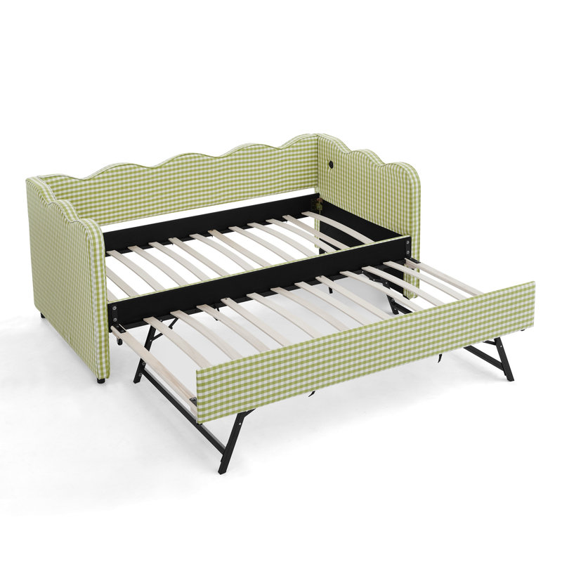 Lit de jour Cozy Gingham, Vert