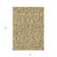 Tapis intérieur lavable à motif géométrique doré 8 pi x 10 pi