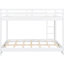 Lit superposé grand lit en bois blanc, avec lit gigogne simple TG, lit en pin de haute qualité, petit lit peu encombrant
