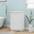 White Bathroom Cabinet Triangle Corner Storage Cabinet With Adjustable Shelf Modern Style MDF Board (Old SKU:WF291477AAK)-1703559789