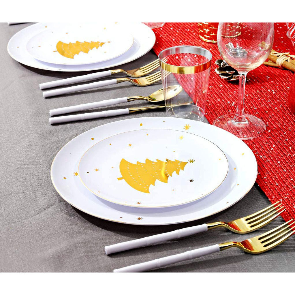 OPTERWQ Disposable Christmas Flatware Set | Wayfair