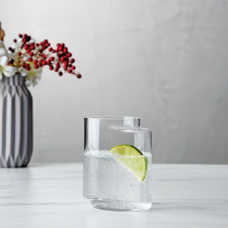 Juno 8.39oz. Handmade Crystal Drinking Glass Set