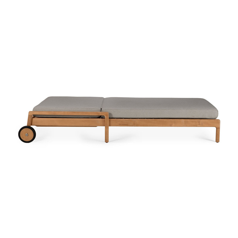 Jack Outdoor Chaise Lounge Cushion, Off White