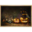 Moody, crâne de sorcière effrayant, crâne de citrouille, fête, Halloween, Moody, illustrations sombres, œuvre d'art moderne-101165826-101165830