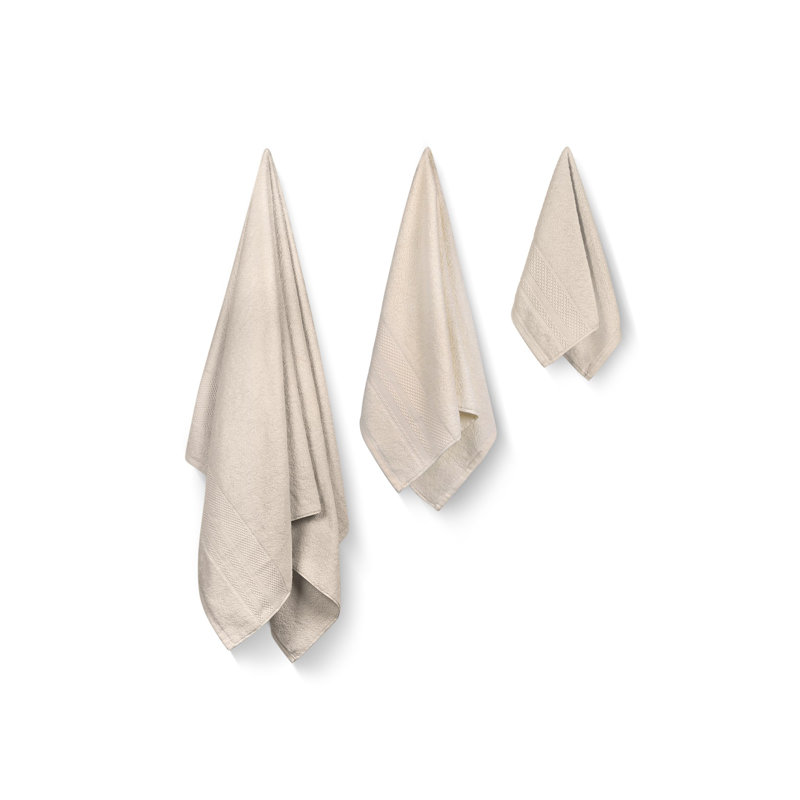 Ensemble de serviettes (3 pièces), Ivoire ivoire