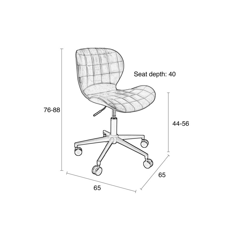 OMG Swivel Task Chair, Gray