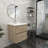 23.4'' Single Bathroom Vanity with Acrylic Top-231461826