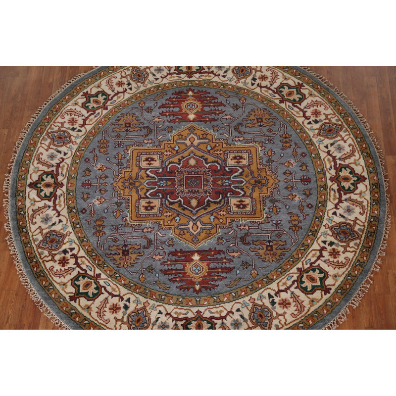 Handmade Traditional  Round Area Rug 8x8