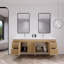 Ensemble de meuble-lavabo double mural 70,5 "Bensley-404766944