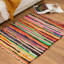 Tapis bleu / rouge / vert en coton Savh-1122831019