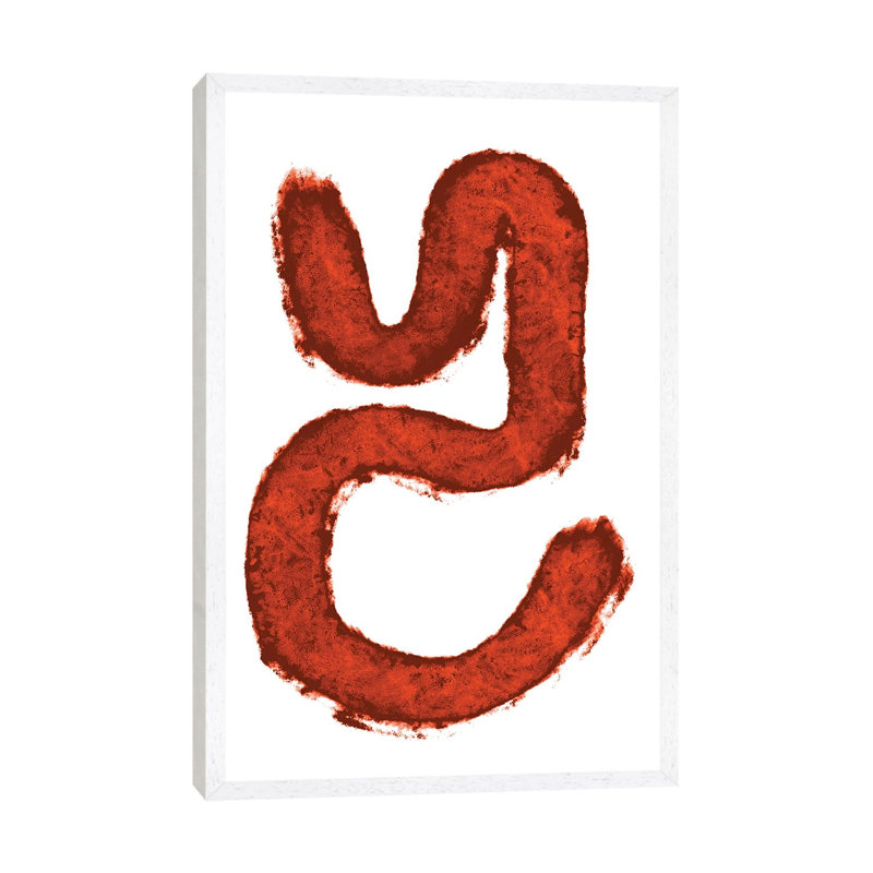 Red Farm - Print on Canvas, 101.6 cm H x 66.04 cm W, White Framed