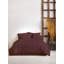 Ensemble de housse de couette en coton Burgandie Raspberry
