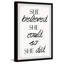 Reproduction d’art textuel sur papier encadrée « She is her be it » par Marmont Hill-85465528
