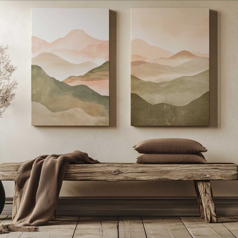 Sunset Jasper, ensemble de 2, H 19 po x l 16 po, Toile tendue