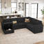 Grand canapé-lit modulaire avec repose-pieds Seybert-101956944