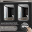 Miroir de salle de bain rectangulaire rétroéclairé avec de multiples fonctions, améliorant l'expérience de toilettage et l'esthétique de la salle de bain-751262764-751262762