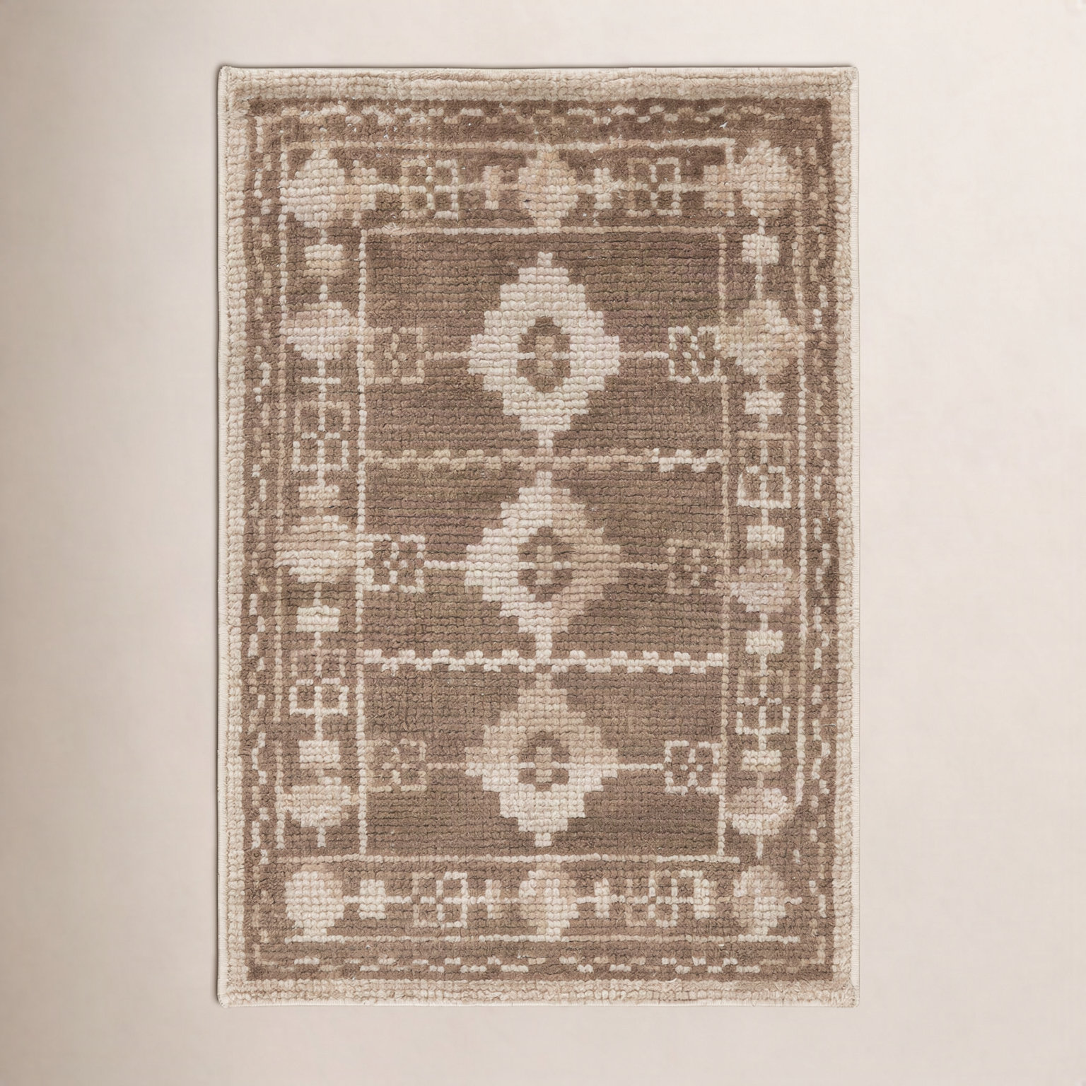 Vanna Hand-Knotted Oriental Wool Rug, Brown, 6'x9'
