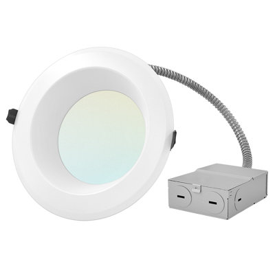 6" Commercial Selectable CCT New Construction LED Canless Recessed Lighting Kit