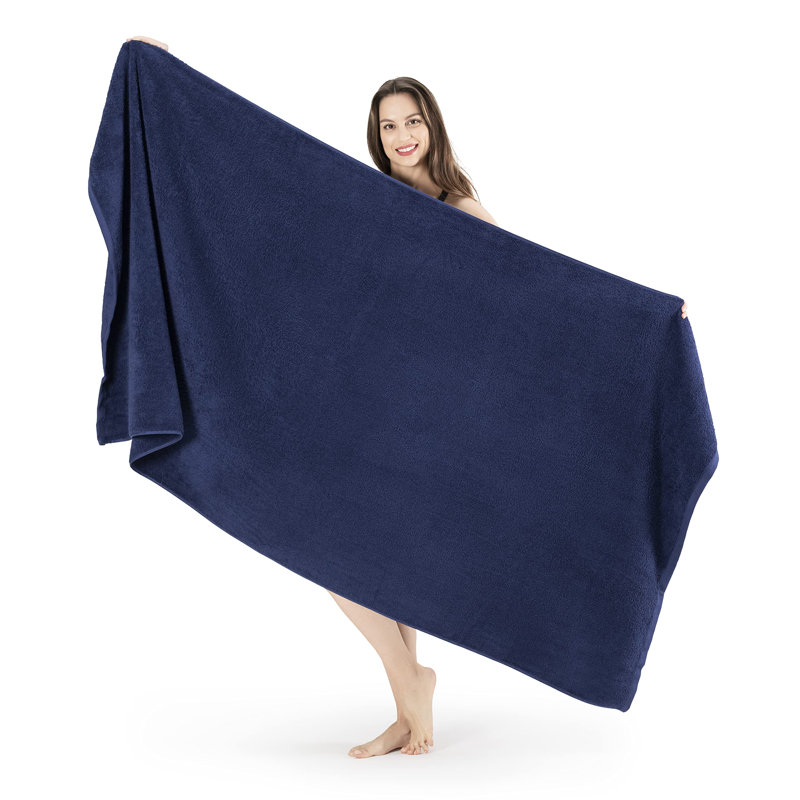 Midweight Bath Sheet, Navy Blue