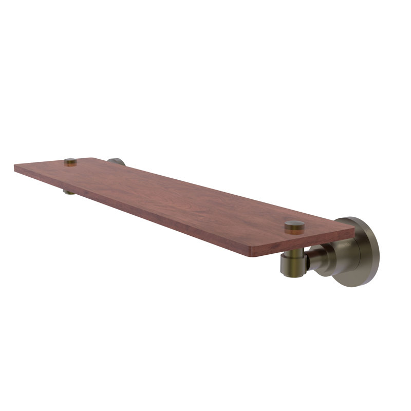 Arviso Accent Shelf, Antique Brass, 2.5" H x 22" W x 5" D
