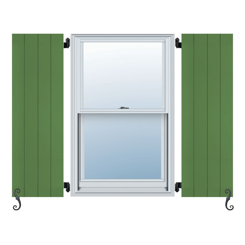Paire de volets Atlantic Classic sans lattes, planche et lattes, 12 po, 50 po, Pin