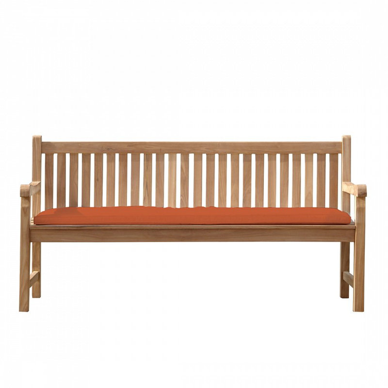 Toscana Bench Cushion, 5cm H x 139cm W x 50cm D, Terracotta
