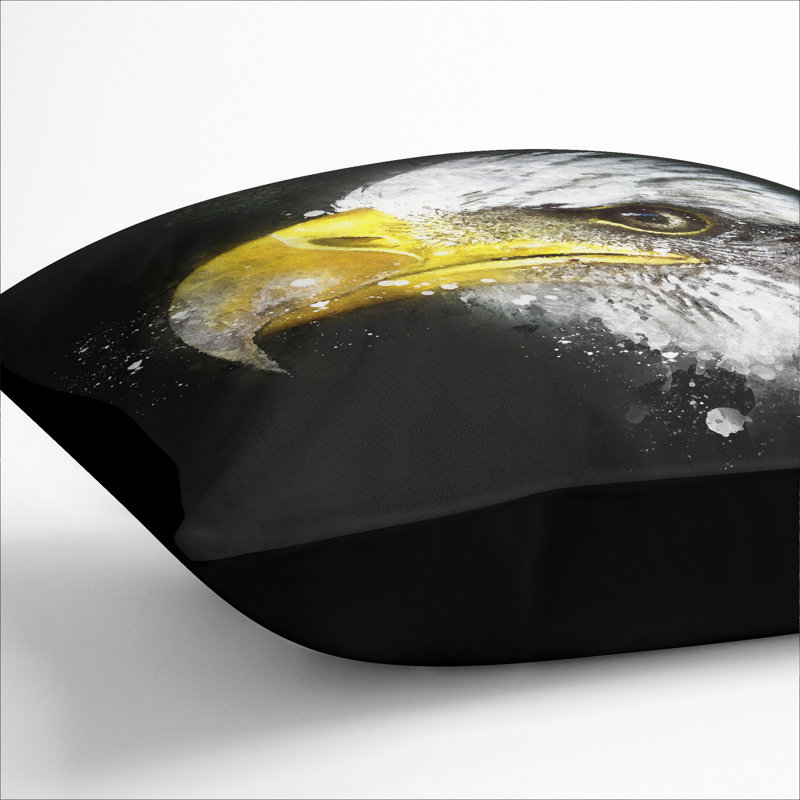 Square Cushion, 40cm H x 40cm W x 15cm D, Black