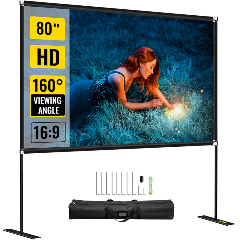Écran de projection portable d'extérieur VEVOR