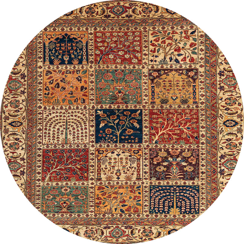 Oriental Indoor Rug, Round 8'