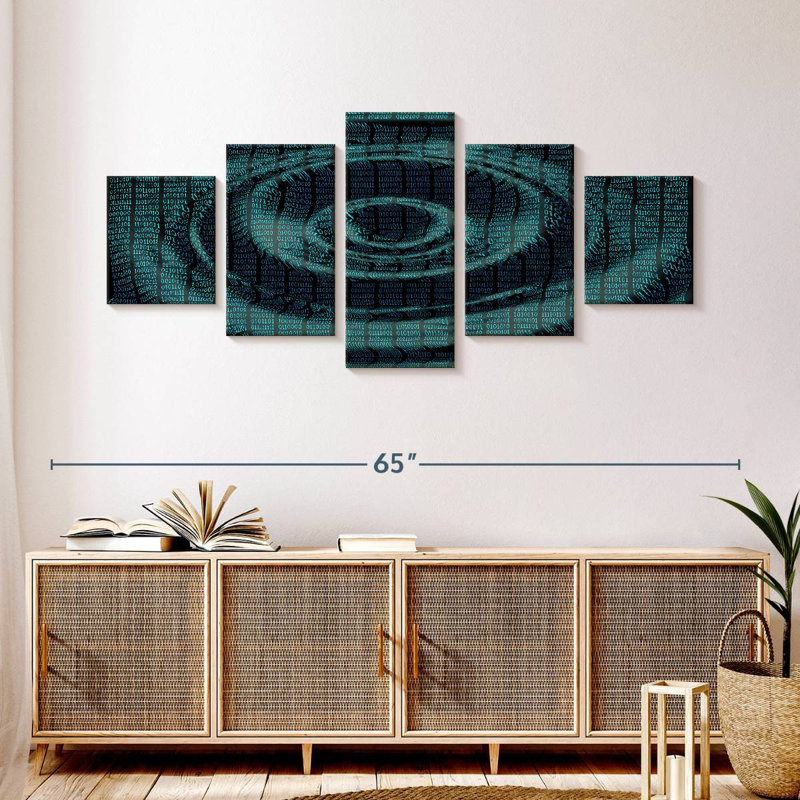 Data Ripple, 24" H x 55" W