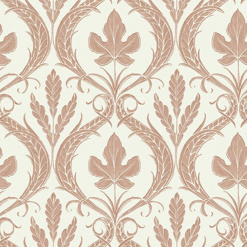 Rouleau de papier peint L 33 pi x l 20,5 po, Brun / beige