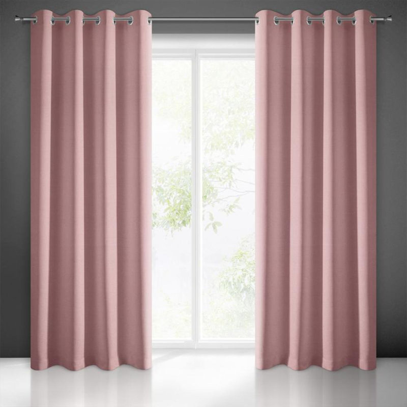 Blackout Curtain Single Panel, Light Pink